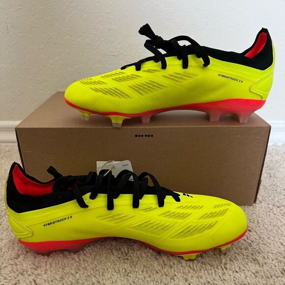 Adidas Predator Pro FG Yellow / Black Soccer Cleats - Picture 3 of 11